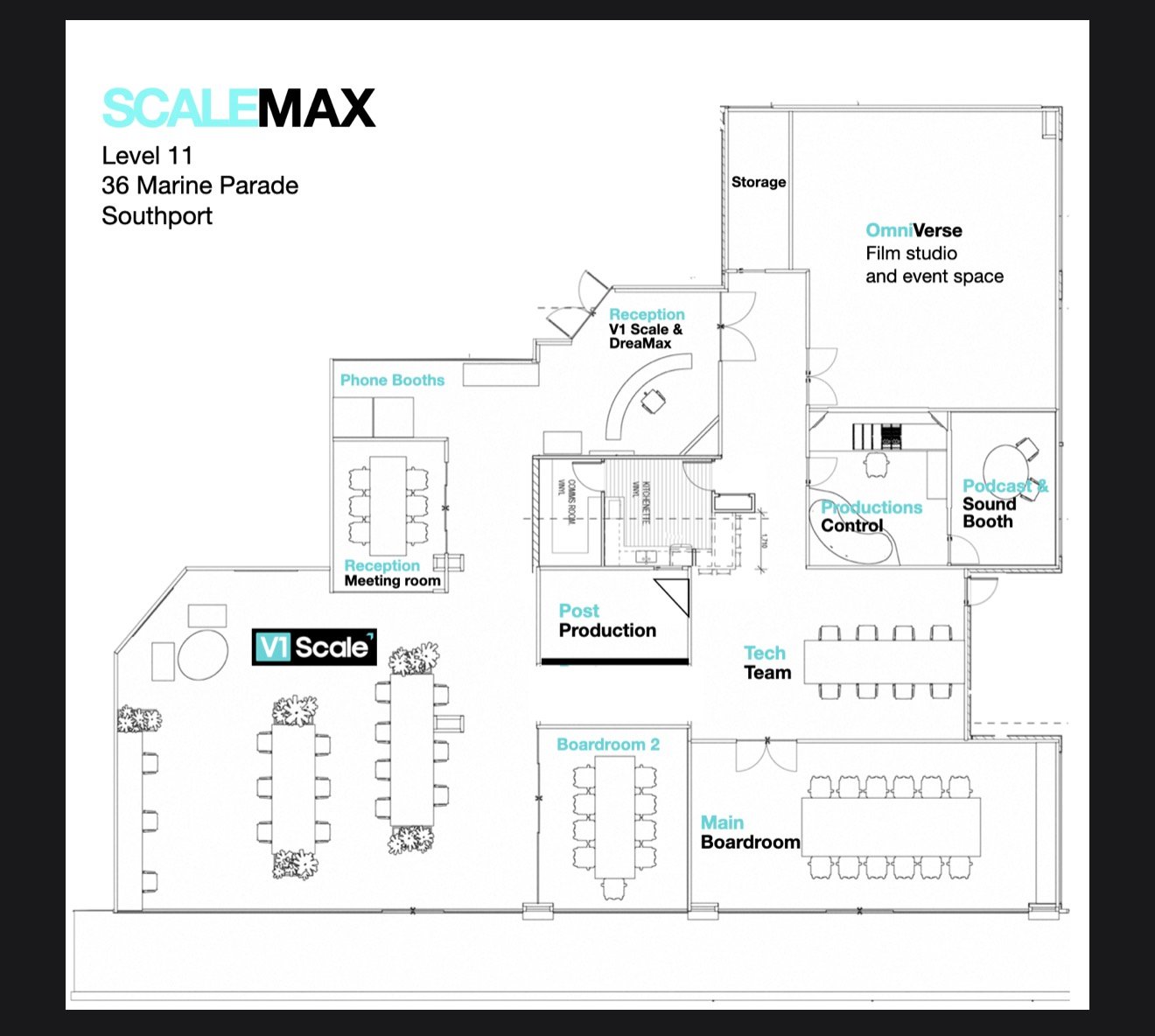 Kingdom Studios Southport Floor Plan — Level 11, 36 Marine Parade
