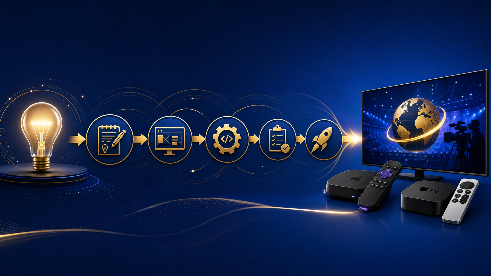 From vision to live TV channel - launch your Roku and Apple TV channel